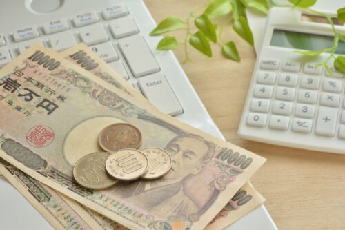 電卓とお金