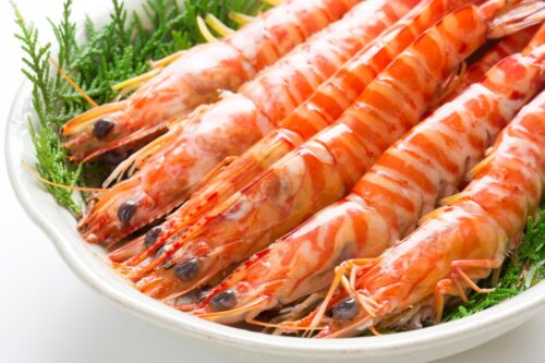 茹で上がった車海老