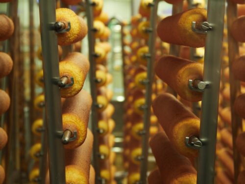 製造されているバームクーヘン