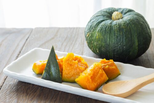 加熱したかぼちゃ